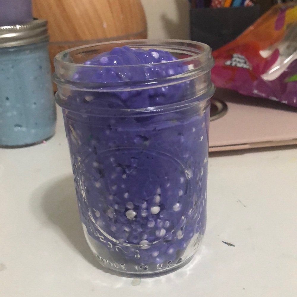 Purple beads slime